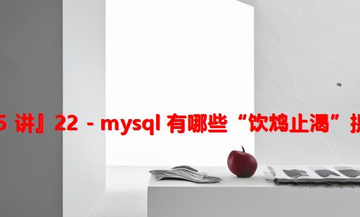 『MySQL 实战 45 讲』22 - MySQL 有哪些“饮鸩止渴”提高性能的方法？